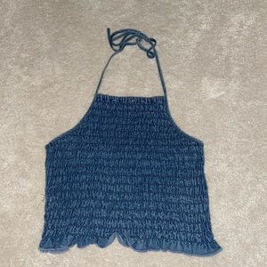 American Eagle Smocked Halter Top